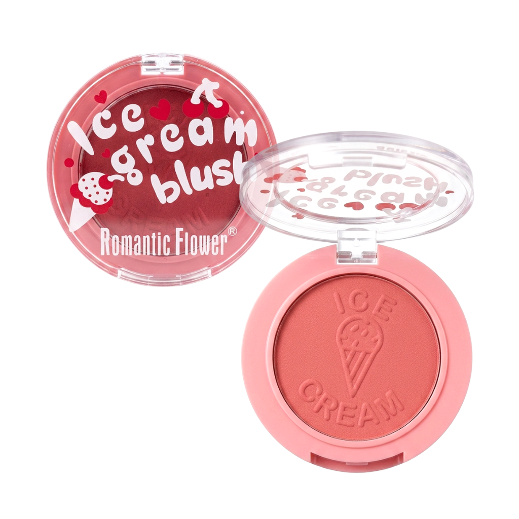 [HG8055] RUBOR COMPACTO ICE CREAM ROMANTIC FLOWER