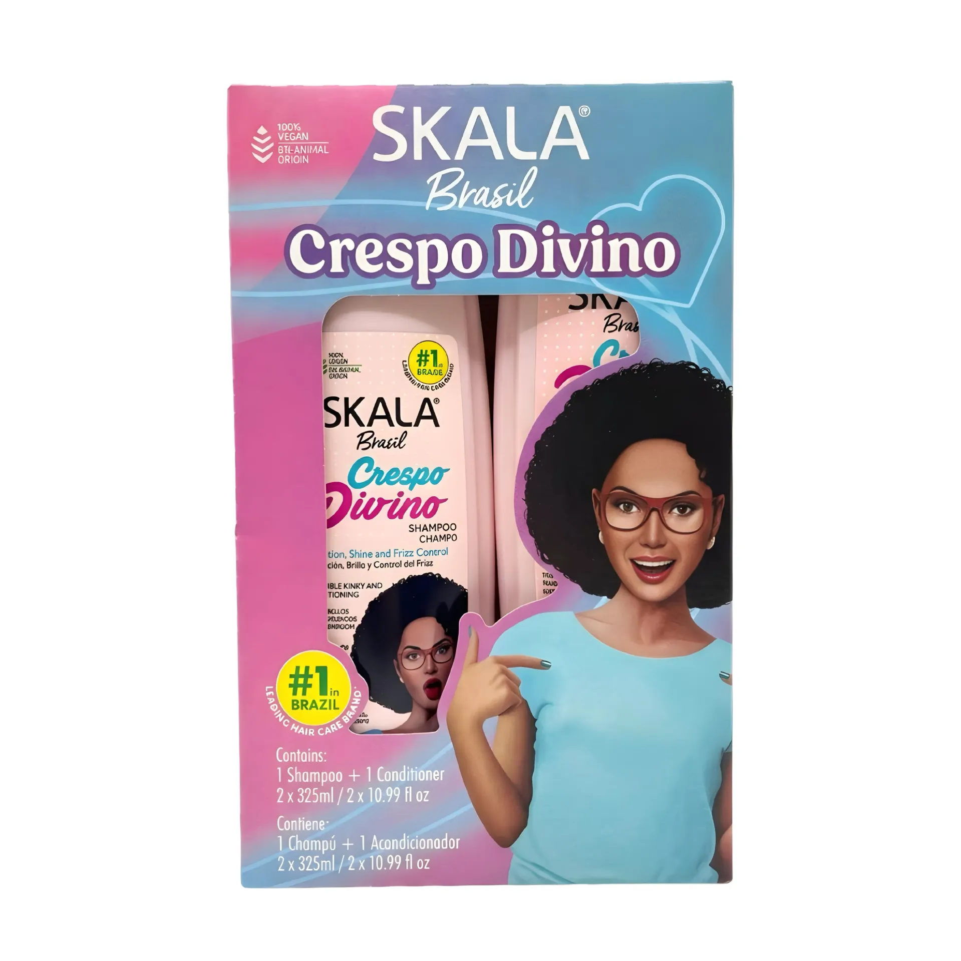 KIT DE SHAMPOO Y ACONDICIONADOR CRESPO DIVINO SKALA
