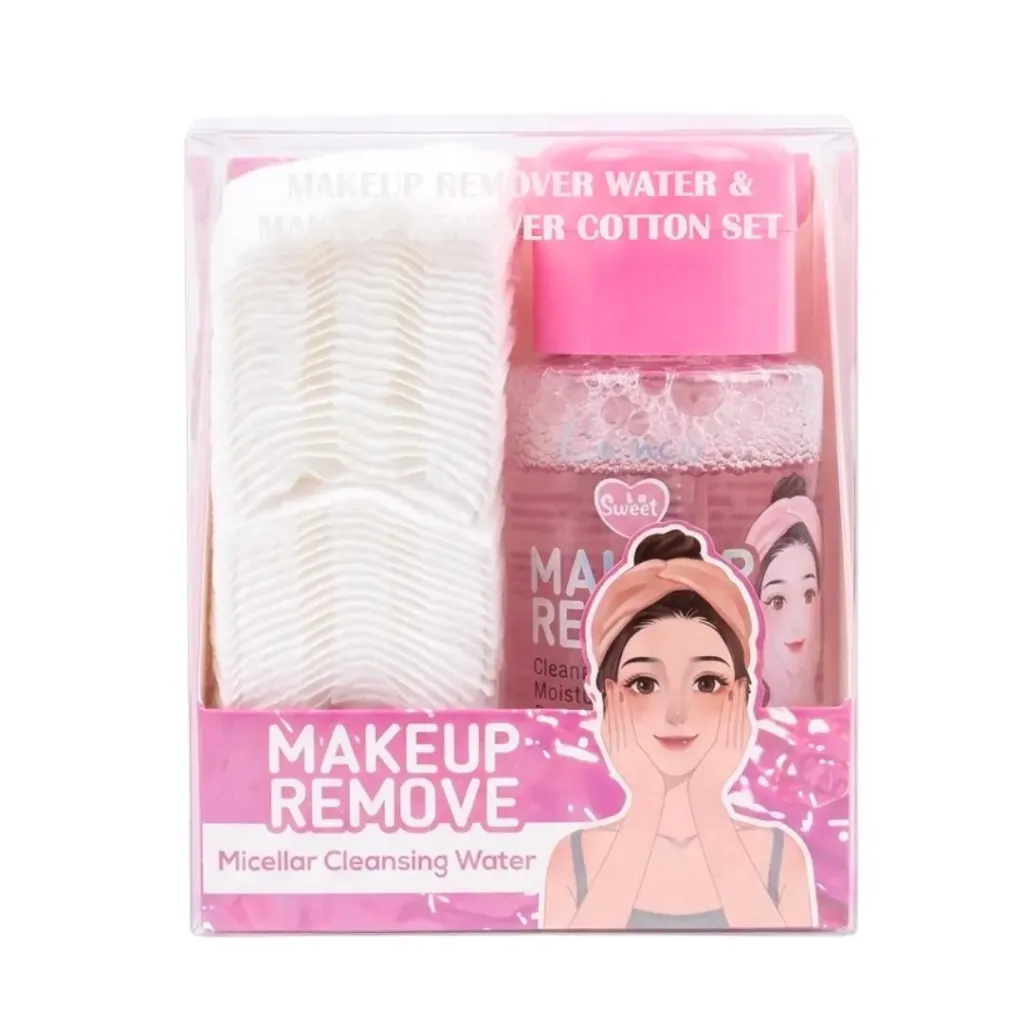 KIT AGUA MICELAR Y POMOS DESMAQUILLANTES LUENCO