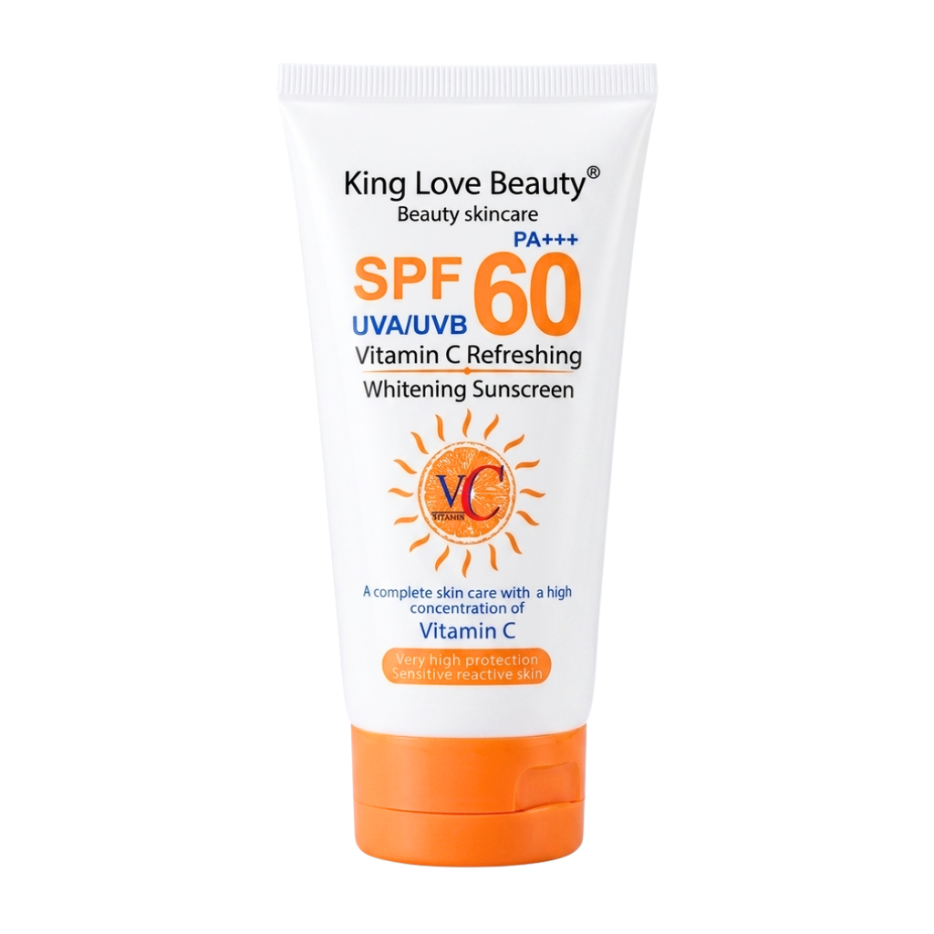 PROTECTOR SOLAR BLANQUEADOR CON VITAMINA C FPS 60+ KING LOVE BEAUTY