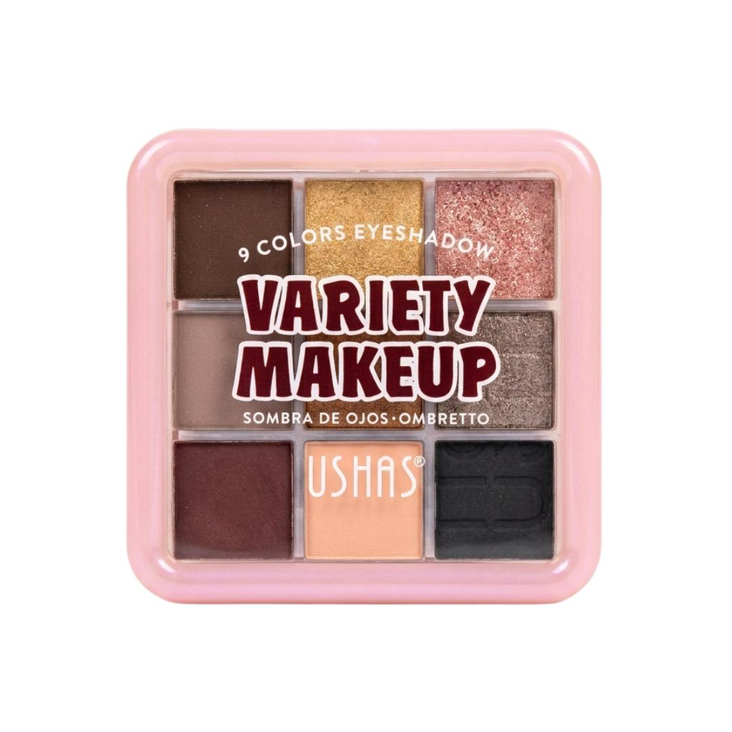 [UF041] PALETA DE SOMBRAS X9 TONOS VARIETY MAKEUP USHAS