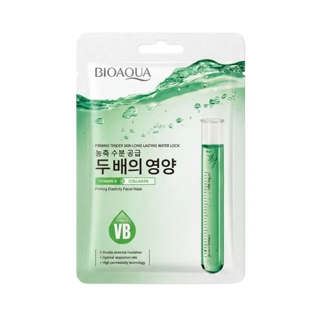 MASCARILLA EN VELO VITAMINA B Y COLAGENO BIOAQUA