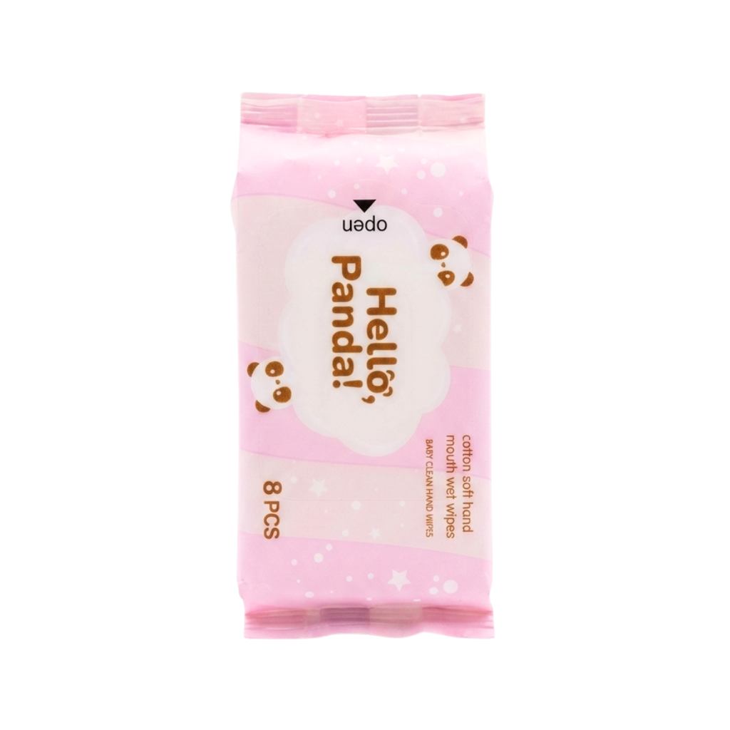 TOALLITAS DESMAQUILLANTES X8 PIEZAS HELLO PANDA