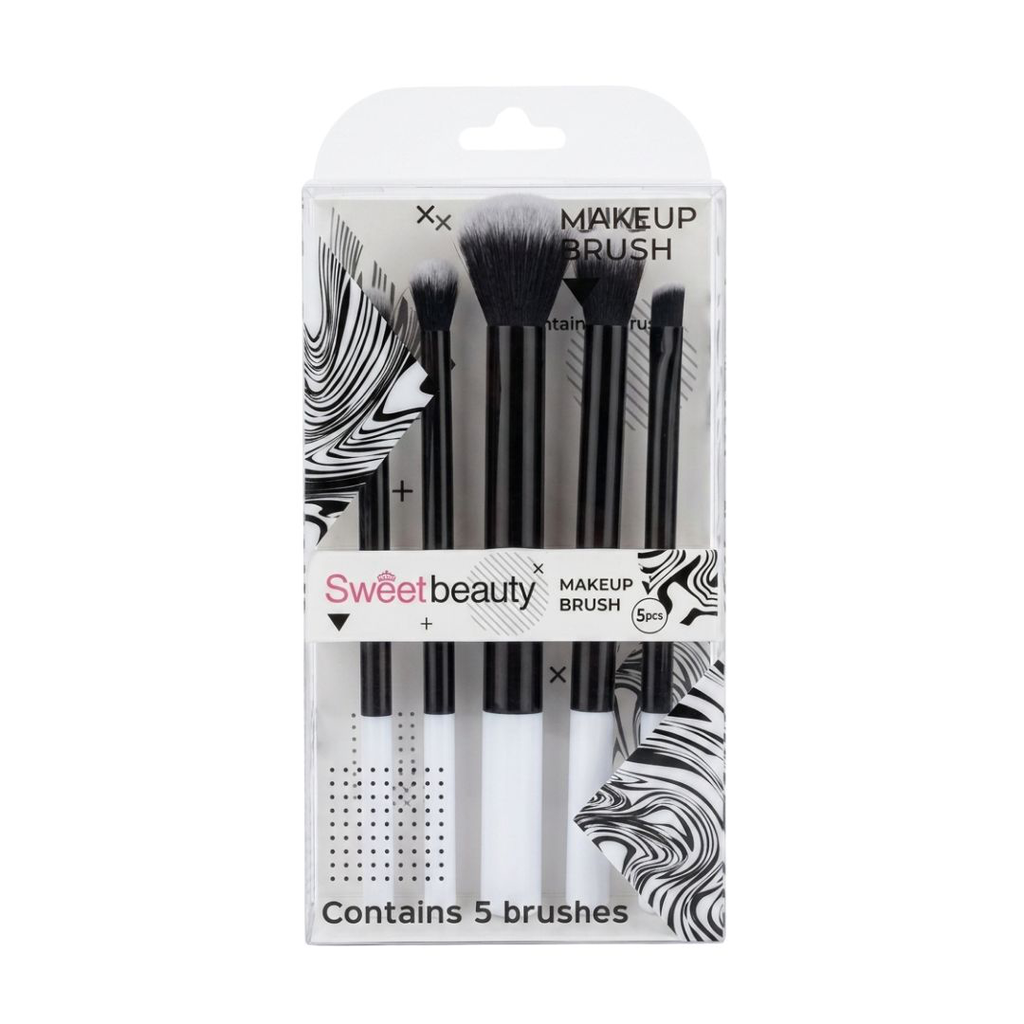 [SZ1806] SET BROCHAS DE MAQUILLAJES X5 UNIDADES SWEET BEAUTY