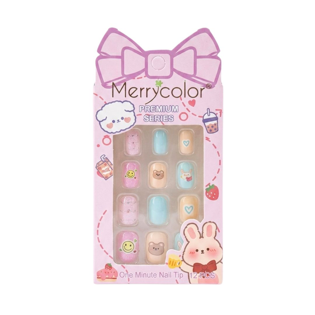 UÑAS POSTIZAS FIGURITAS MERRY COLOR#
