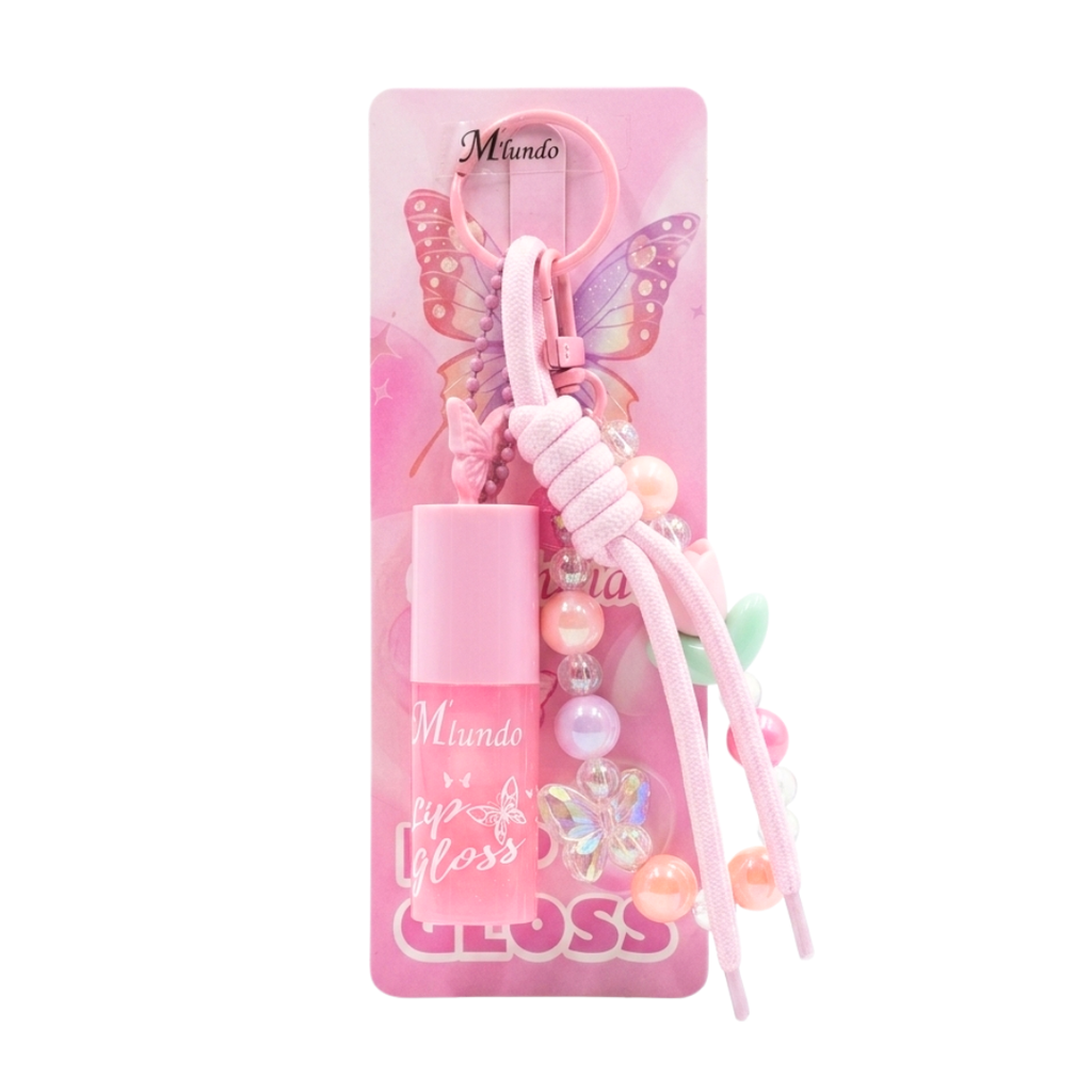 LIP GLOSS CON LLAVERO MIUNDO
