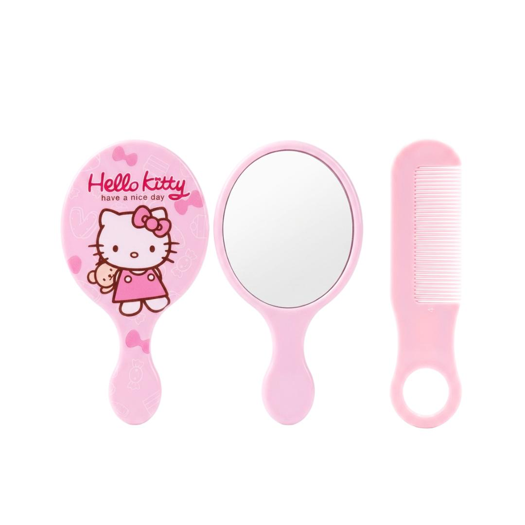 KIT ESPEJO + PEINILLA HELLO KITTY