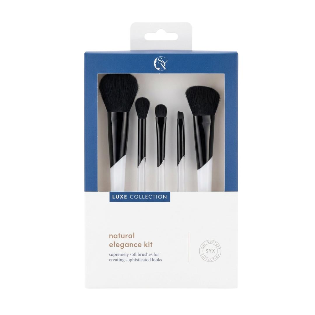 KIT DE BROCHAS X5 PIEZAS LUXE COLLECTION