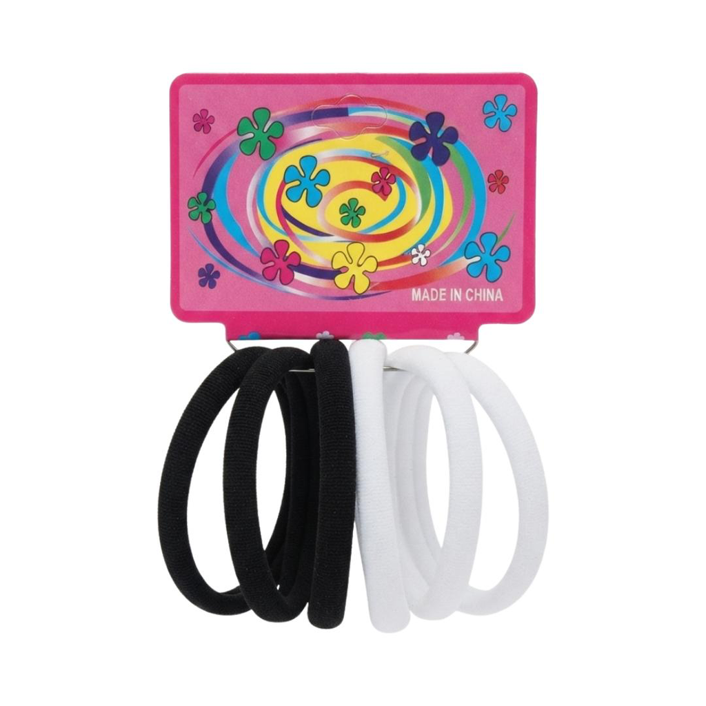 KIT DE MOÑAS PARA CABELLO COLORES SURTIDOS X6 UNIDADES