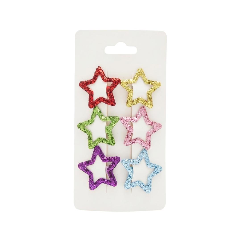 [ESCARCHADO] KIT DE GANCHOS ESTRELLAS ESCARCHADAS