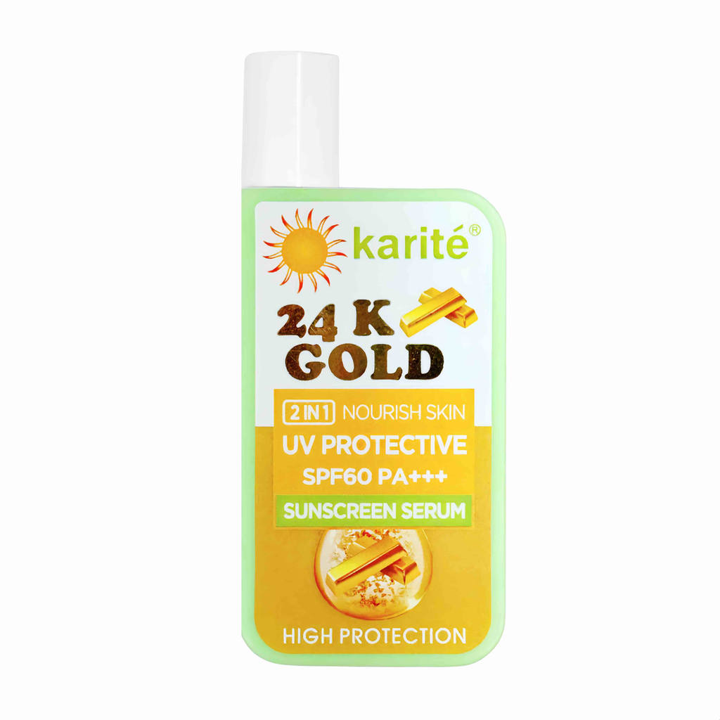 PROTECTOR SOLAR + SERUM 24K GOLD KARITÉ