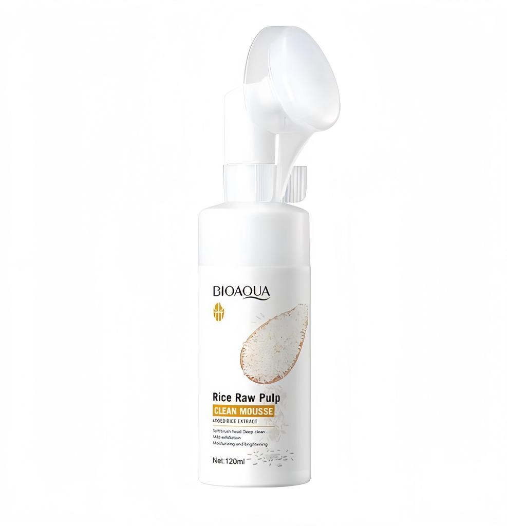 ESPUMA FACIAL LIMPIADORA CON EXTRACTO DE ARROZ BIOAQUA