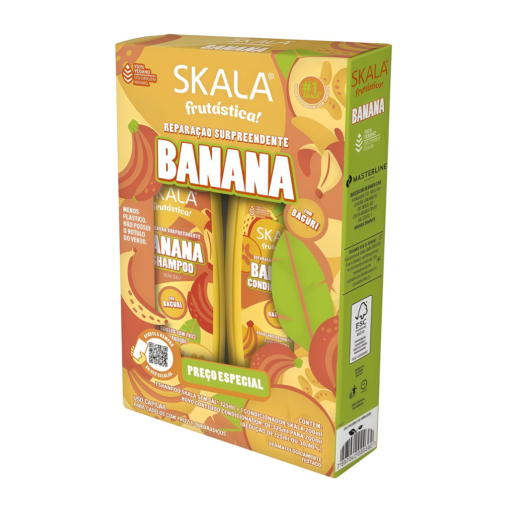 KIT DE SHAMPOO Y ACONDICIONADOR BANANA SKALA