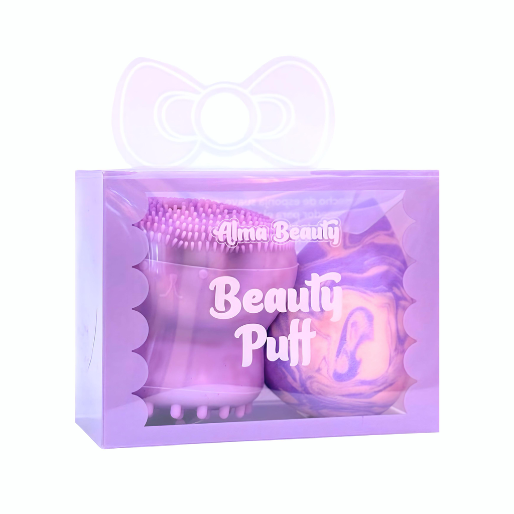 KIT CEPILLO FACIAL + BEAUTY BLENDER ALMA BEAUTY