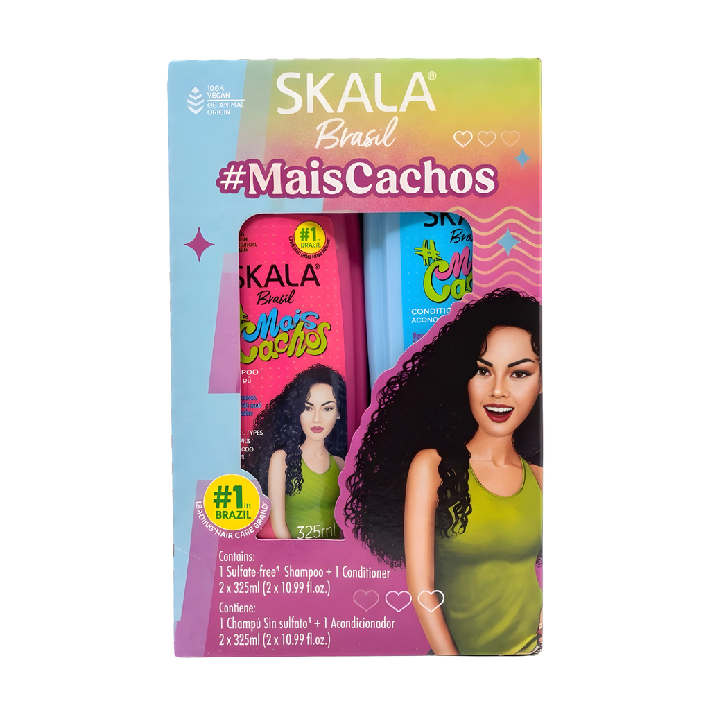 KIT DE SHAMPOO Y ACONDICIONADOR MAIS CACHOS SKALA