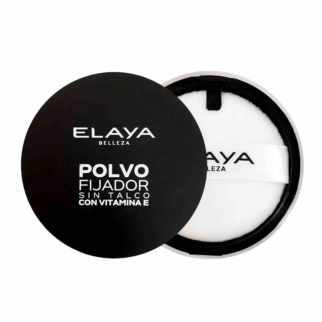 POLVO FIJADOR SIN TALCO CON VITAMINA E ELAYA BELLEZA