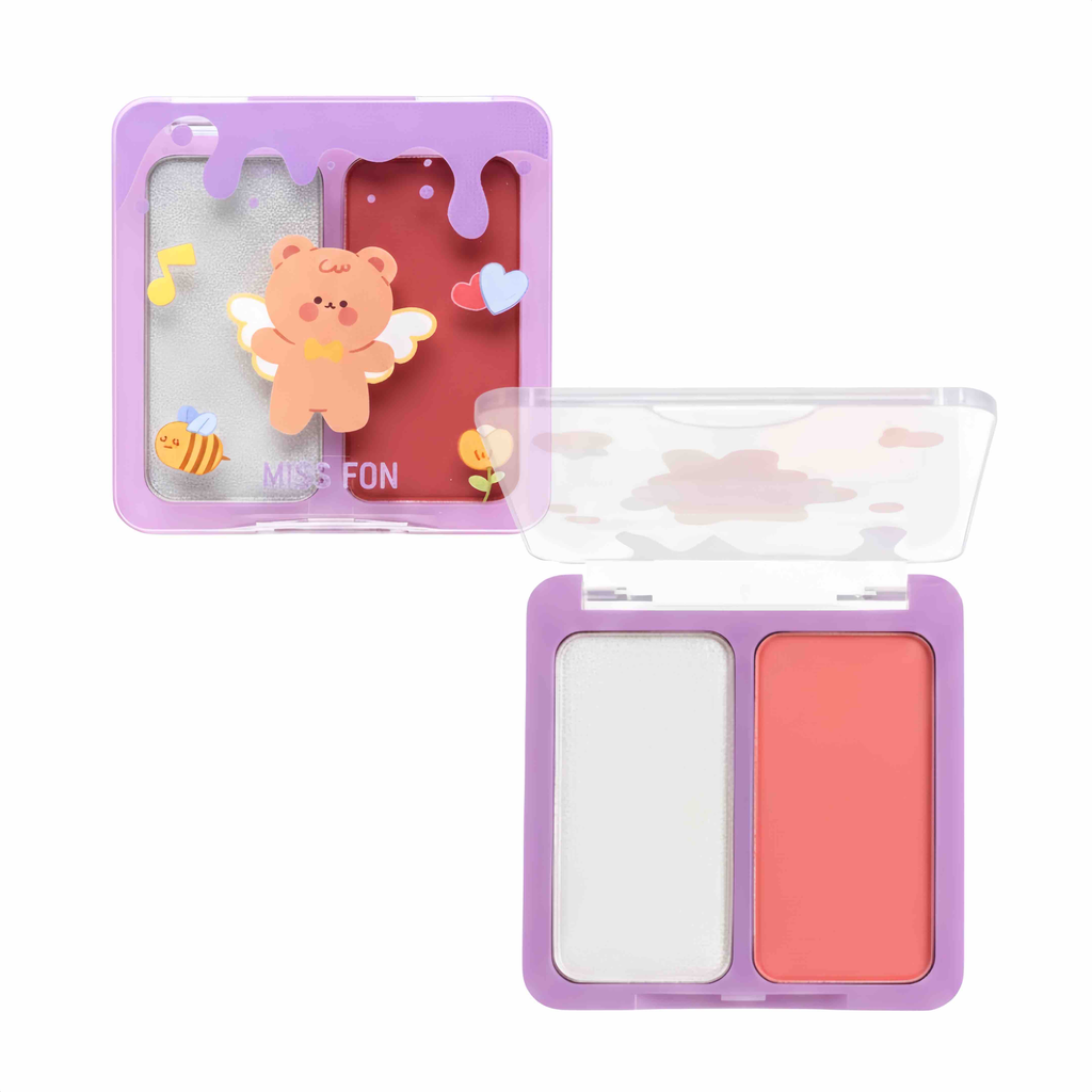 DÚO RUBOR + ILUMINADOR MISS FON