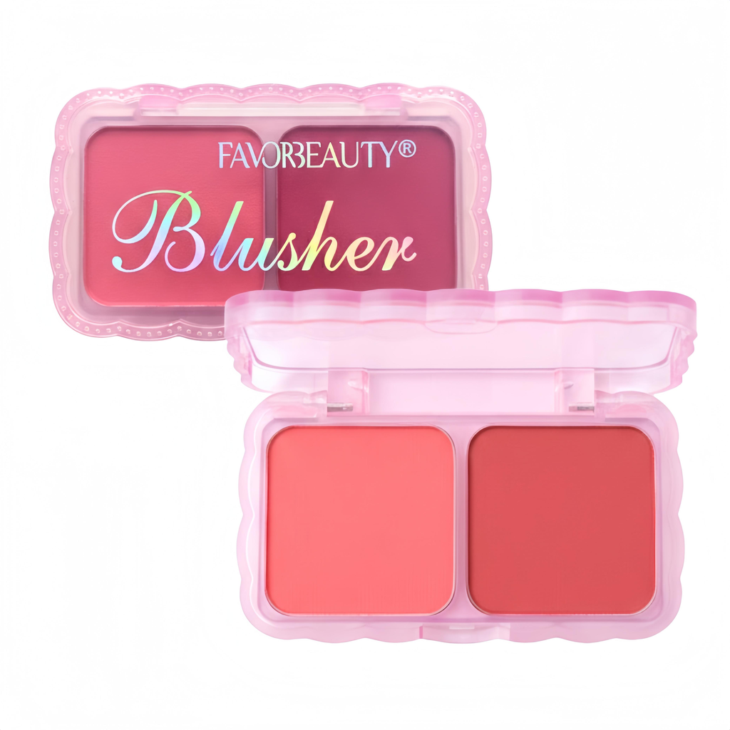 RUBOR COMPACTO DOBLE FAVOR BEAUTY