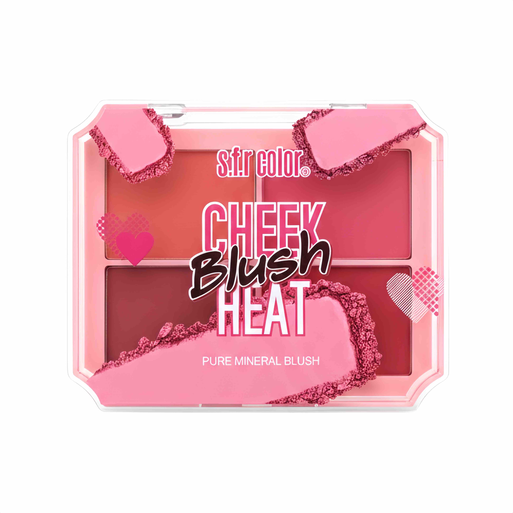 PALETA DE RUBORES CHEEK BLUSH HEAT S.F.R COLOR