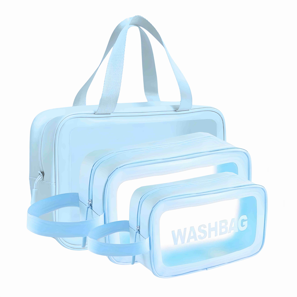 KIT DE COSMETIQUERAS WASHBAG X3 UNIDADES
