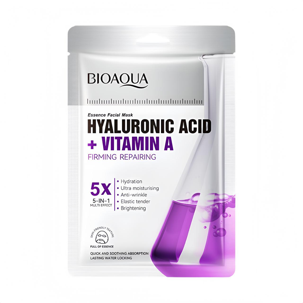 MASCARILLA EN VELO CON ÁCIDO HIALURÓNICO Y VITAMINA A BIOAQUA