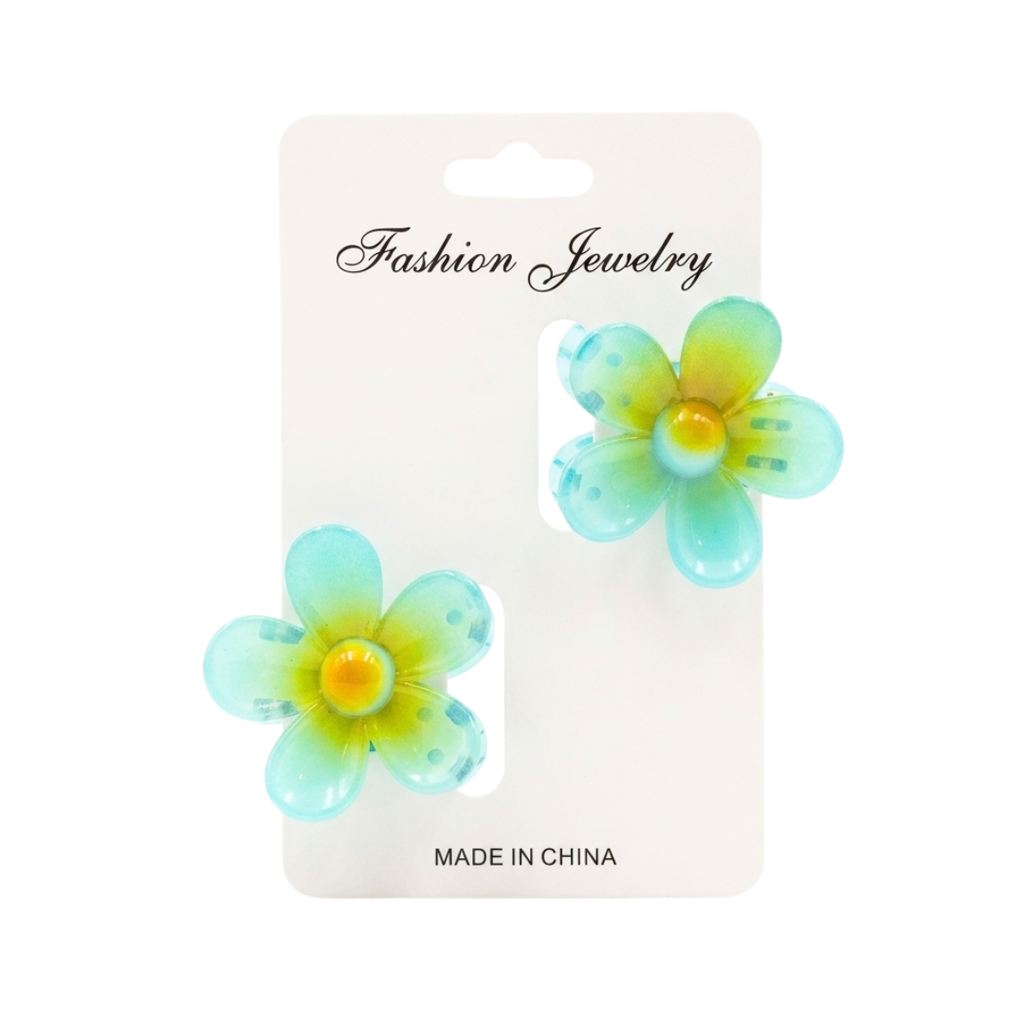 KIT DE GANCHOS FLORALES SUJETADORES PARA CABELLO X2 PIEZAS